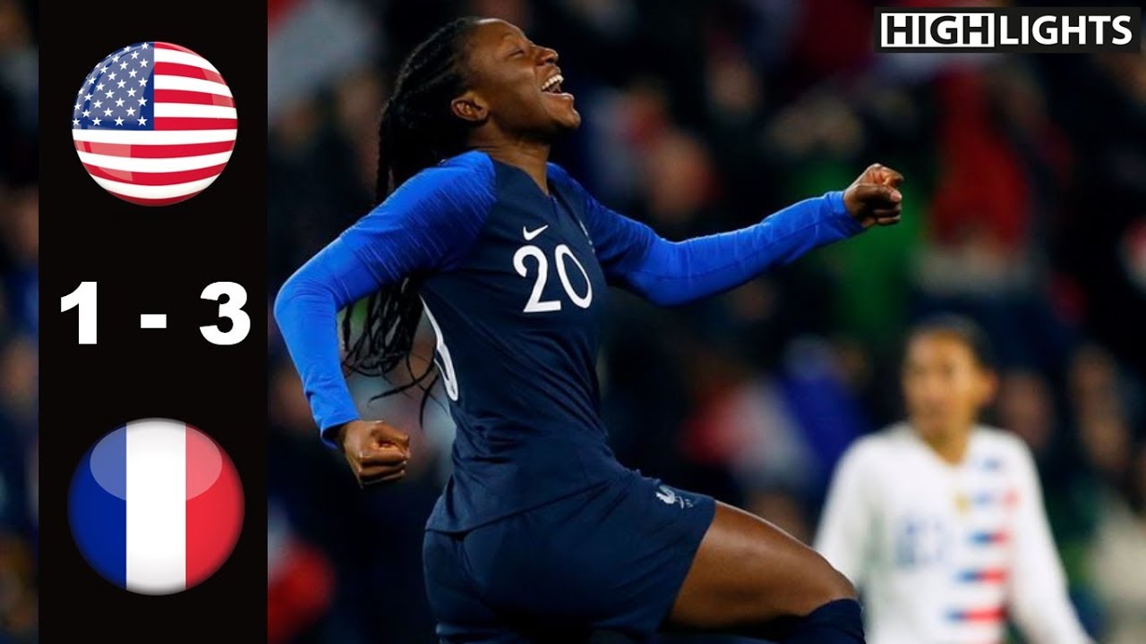 USA vs France 1 - 3 All Goals & Highlights | January 19, 2019 - YouTube