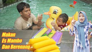 Anak Lucu Makan Es Mambo Di Kolam Renang Sampe Mual Eyzel Channel