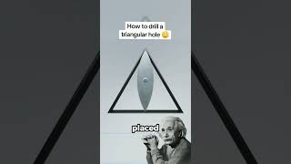How to Drill a Perfect Triangle Hole (@infinite_knowledge19)