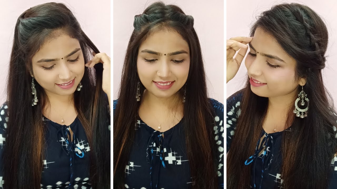 Easy Everyday Hairstyle For Suit|Easy Everyday Hairstyle For Suit/Ethnic  Wear Hairstyle - YouTube