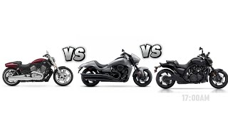 Cruiser Showdown: Suzuki Boulevard M109R B.O.S.S. 🆚 Yamaha VMAX 🆚 Harley-Davidson V-Rod Muscle