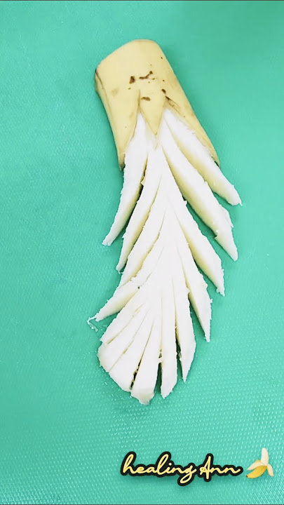 🍌SATISFYING BANANA CARVING #trending #viral #shorts
