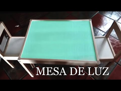 Cómo hacer MESA DE LUZ Montessori con Pupitre de IKEA, Metodología  Montessori