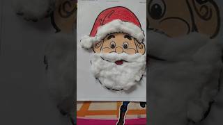 #Colour Santa Clause face Decorate With Cotton