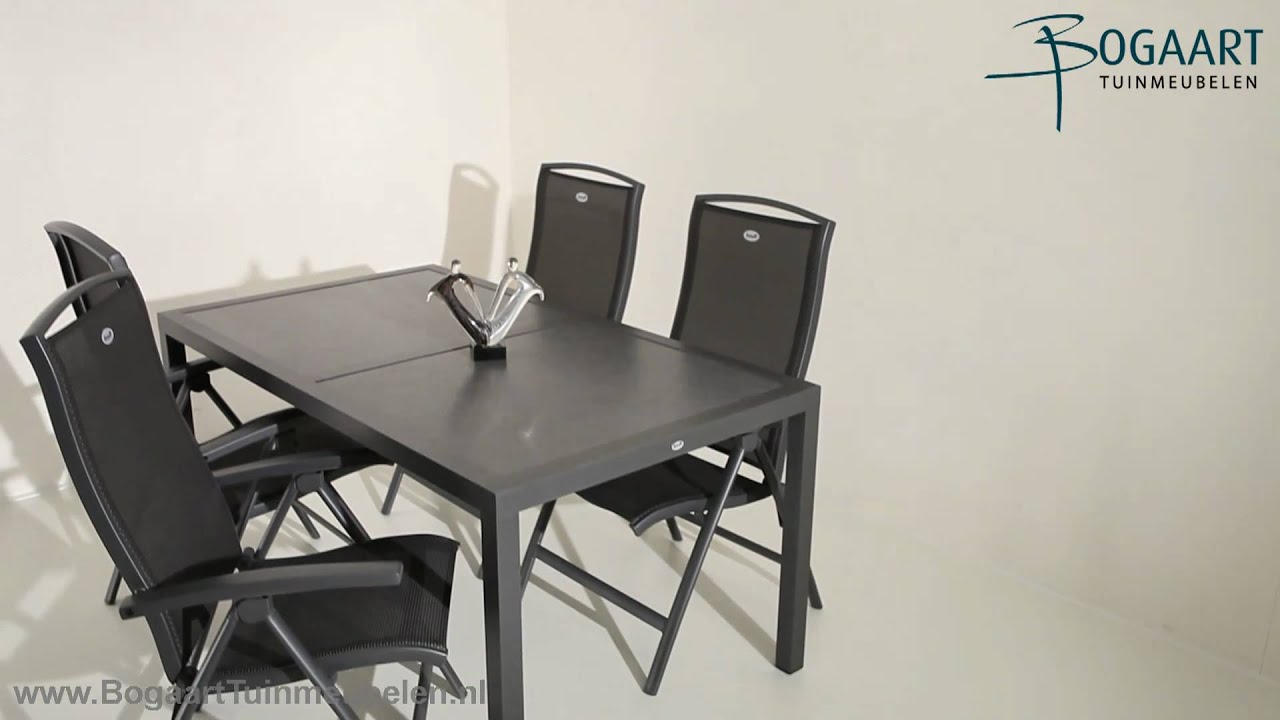 Hartman tuinmeubelen - Giovanni ceranite tafel met San Remo verstelbare stoel