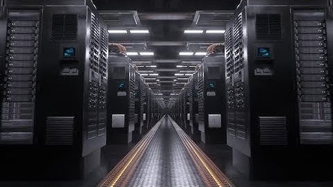 Digital Server Room Loop Background | Motion Graphics