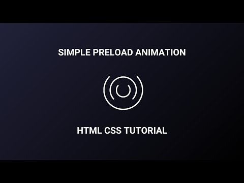 Simple Spinning CSS Preloader Animation | CSS Loading Animation Tutorial