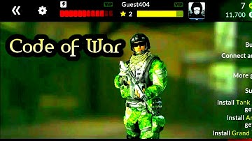 Playing CODE OF WAR !Online shooter Game