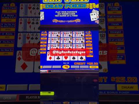 Splitting aces for $2500🤯 #vegas #poker #danawhite #blackjack #slotscasinogames