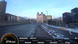 Oslo Strandpromenade For Syklister I Februar 2015 Ff