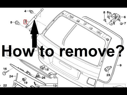 BMW REAR Lift Trunk Hatch FIX Creaking - Исправить скрип подъемник багажника