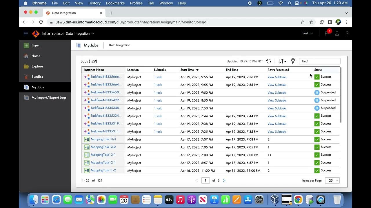 Iics schedule a taskflow jobs informatica youtube