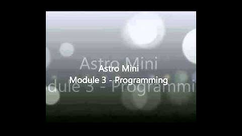 Astro Mini  Programming