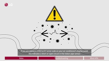 [LG Air Conditioners] Troubleshooting An CH02 or E1 Error Code On An LG Room Air Conditioner
