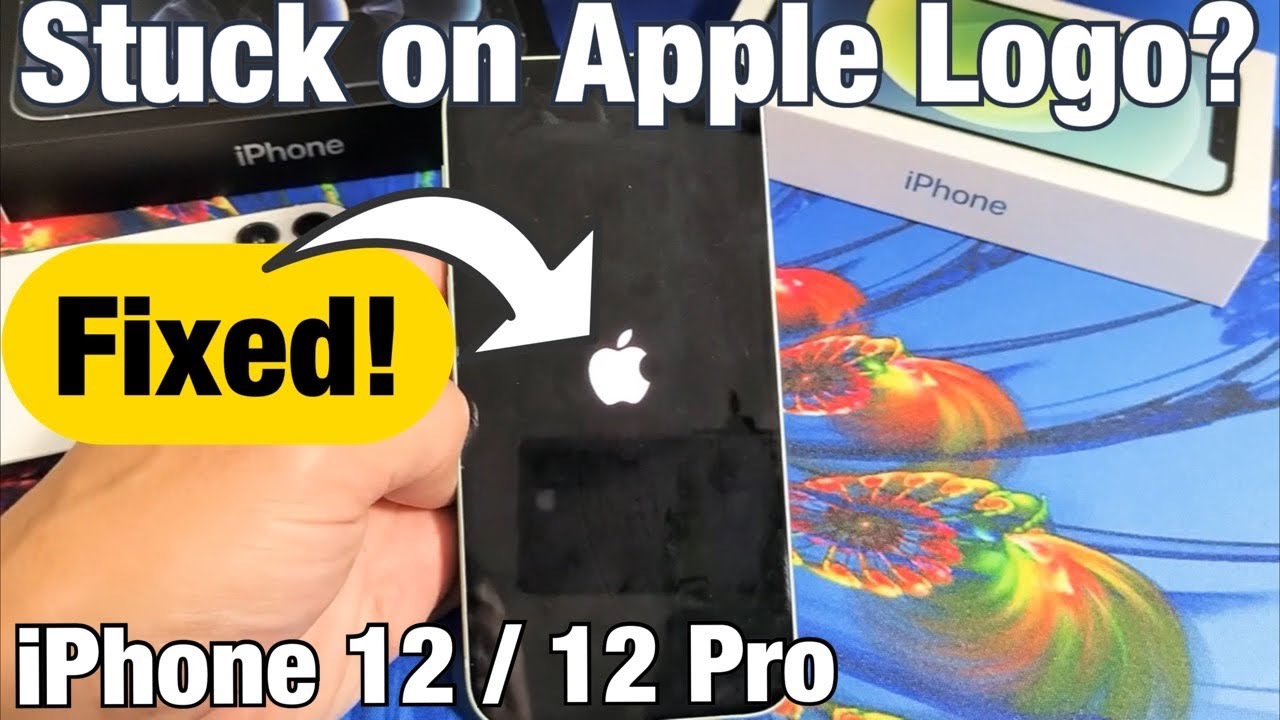 iPhone 12: Stuck on Apple Logo? FIXED! - YouTube