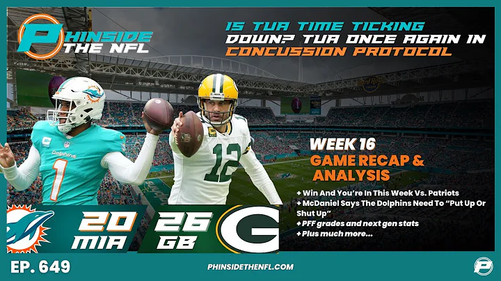 Episode 649: BREAKING NEWS: Tua Tagovailoa Placed In Concussion Protocol + Week 16 Recap