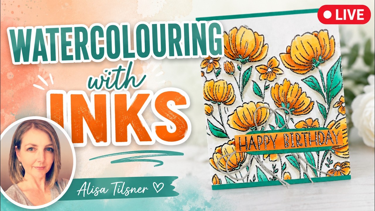 Stampin' Up! Flowers Fair Stamp Set | Watercolouring with Inks - YouTube