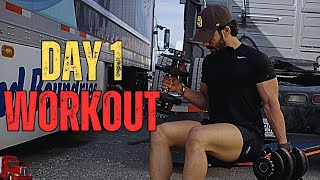 DAY 1 of 30-MIN Workout for Truckers | Muscle Building Program - Sohang Rajput