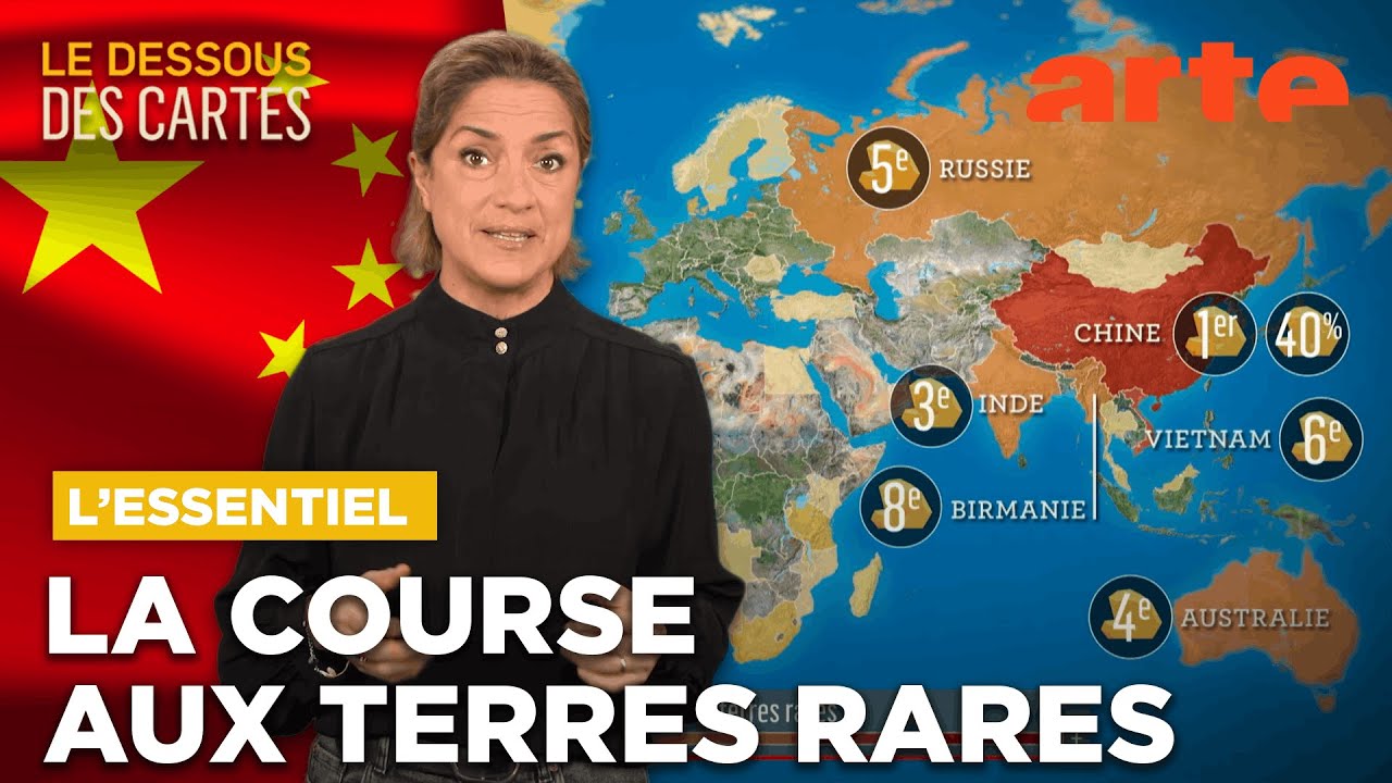 Terres rares : la domination chinoise | L'Essentiel du Dessous des Cartes | ARTE