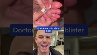 Doctor reacts to SHOOTING foot blister! #dermreacts #doctorreacts #blister