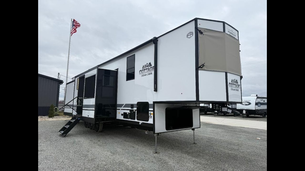 New 2026 Forest River RV Cedar Creek Cottage Fifth Wheels 413FWC
