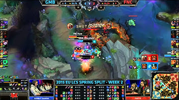 Gambit vs Fnatic | LCS EU 2015 Spring Split | 2. hét 2. nap 1. meccs |