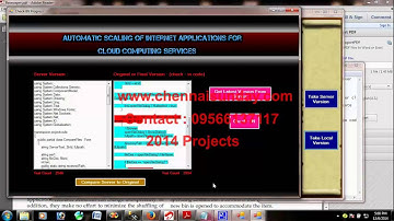 Automatic Scaling of Internet Applications for Cloud Computing Services