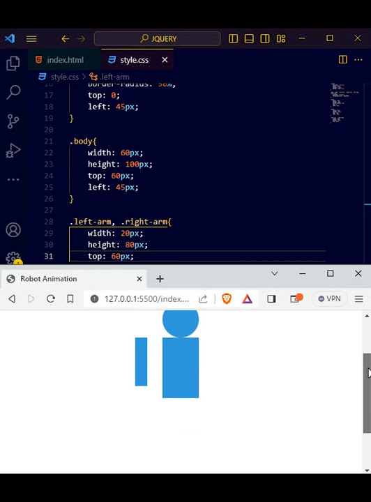 Creating Your First Robot Animation with Code | YouTube Short #html # ...