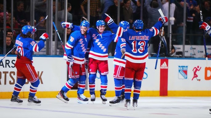 New York Rangers No Quit In New York Air Jordan High Top Shoes