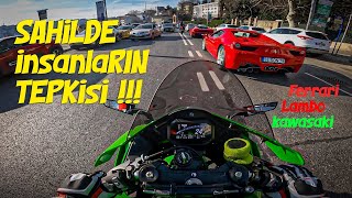 SAHİLDE İNSANLARIN TEPKİSİ / ÇOK KALABALIK / BAŞIMIZ SAĞOLSUN / ZX10RR SC PROJECT (MOTOVLOG)