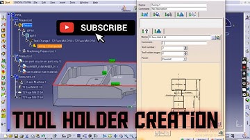 Tool Holder Creation in Facing Operations/CAD CAM/CATIA V5/Tutorial videos/CATIA CAM/3d experience