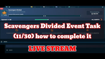 war robots scavengers divided event task (11/30) how to complete it #warrobotslive #warrobots