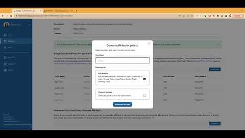 Creating Ensign API keys