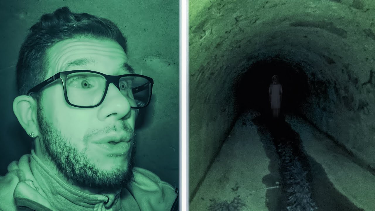 JE TEST UN SPOT INFRAROUGE SUR MON SONY AX53 DANS UN TUNNEL