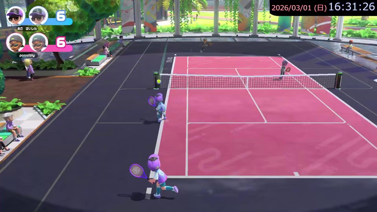 スイッチスポーツテニス野良配信