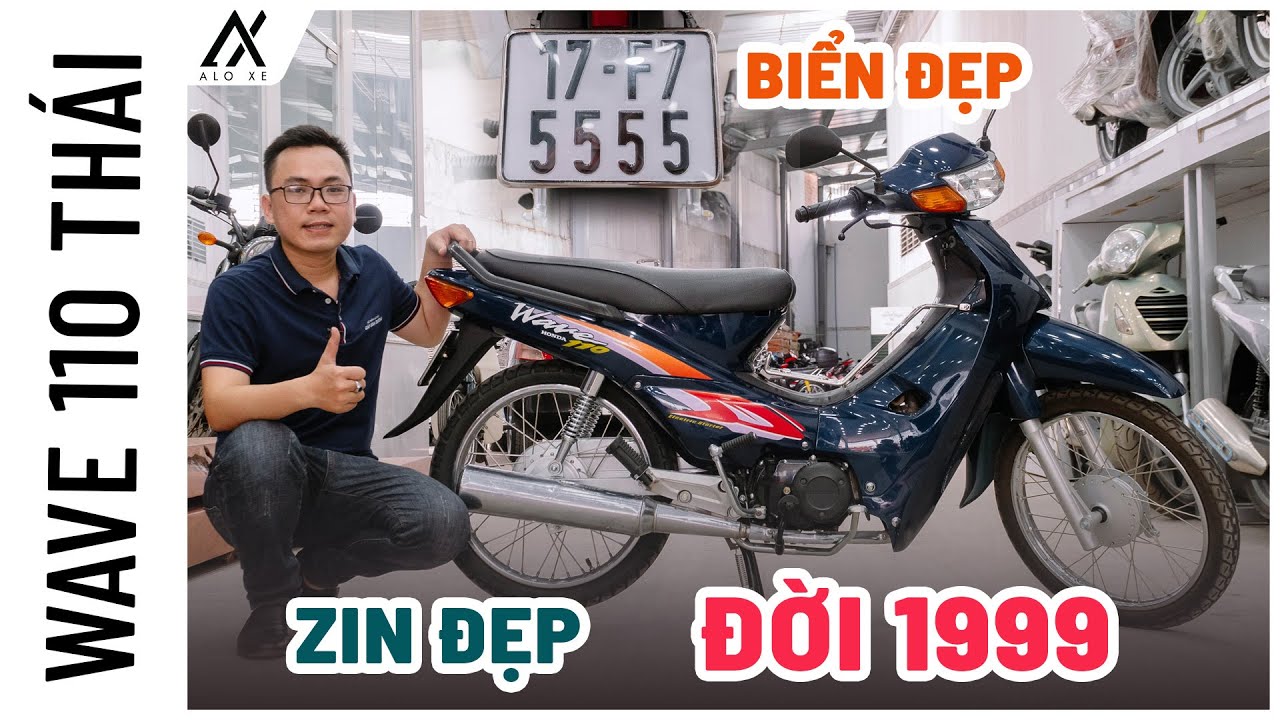 Tem trang trí xe máy Wave THÁI 110  Tem ZIN 3 lớp ĐỜI 1999 MÀU XANH NGỌC    Shopee Việt Nam