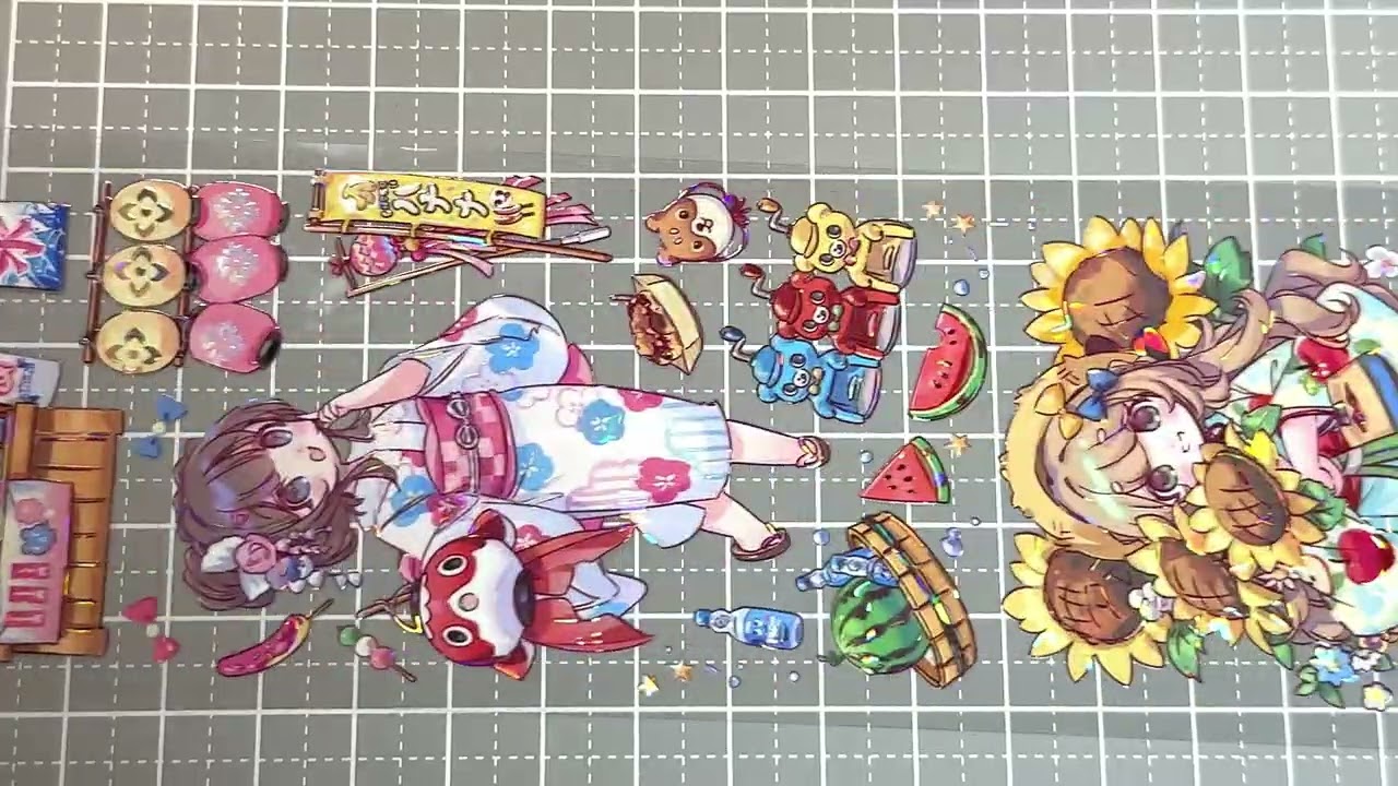 shine】風鈴夏夢-PET貝殻光 - 沼のオアシス 海外マステのカット販売店