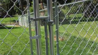 In this video, we explain how to use and adjust a standard fork latch for a chain-link driveway gates or double gate. If you find that 