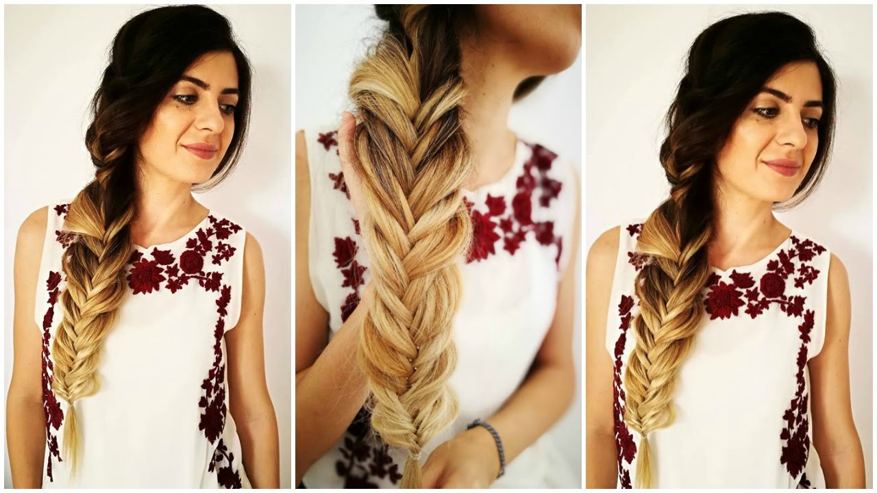 Impletitura Coada De Peste Laterala Fishtail Braid Youtube