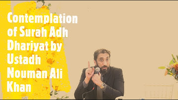 تدبر در سوره ذاریات استاد نعمان علی خان