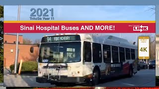 ⁴ᵏ Baltimore, MD: Buses near Sinai Hospital and MORE! - MTA Maryland TrAcSe 2021
