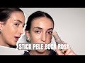 reZenha | base em stick (stick pele) da boca rosa