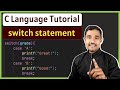 switch statement  in C | C Language Tutorial for Beginners