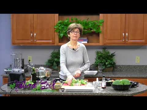 Creamy Broccoli Soup; Roasted Broccoli and Red Onion