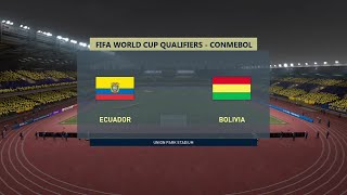 ⚽ Ecuador vs Bolivia ⚽ | FIFA World Cup Qualifiers - CONMEBOL (07/10/2021) | Fifa 21