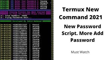 Termux new command 2021 l termux new working command 2021