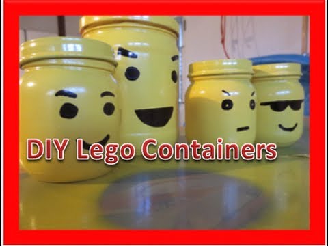 DIY Lego Containers - Option 2 (Spray Painting) 