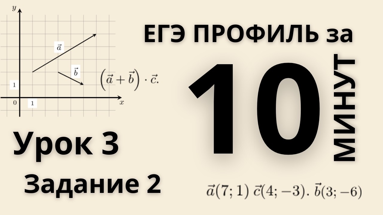 10 МИНУТ ЕГЭ ПРОФИЛЬНАЯ МАТЕМАТИКА / ПОДГОТОВКА К ЕГЭ