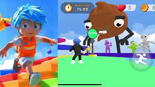 Flying up: Happy Man Racing 3D screenshot 3