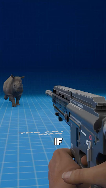 What if you fire a bullet at the Rhino’s massive horn 🦏